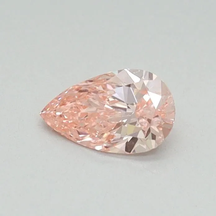 0.30ct PEAR Fancy Vivid Pink VS2 Coloured Lab diamond