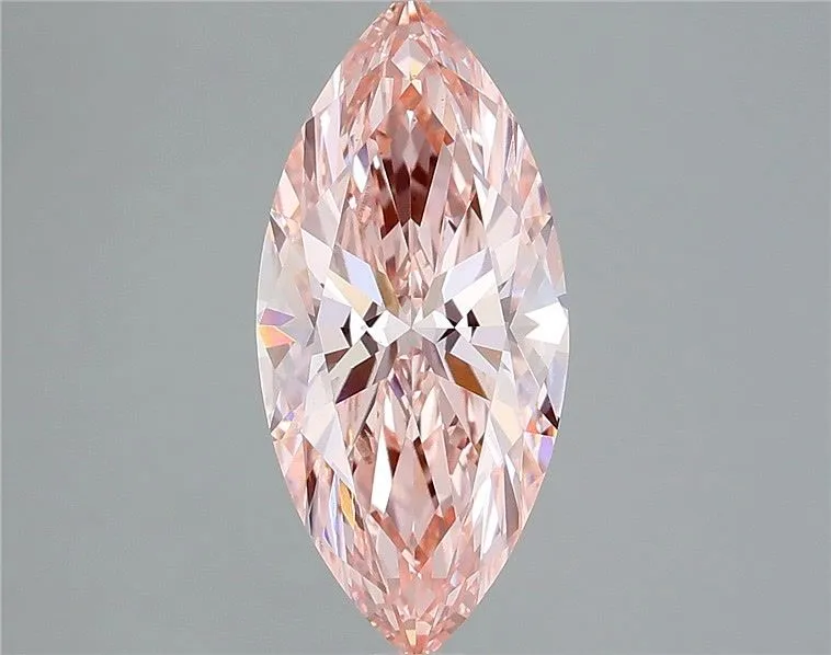 2.83ct MARQUISE Fancy Vivid Pink VS1 Coloured Lab diamond