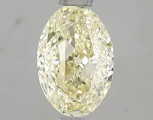 1.06ct OVAL Fancy Light Yellow VVS2 Coloured Lab diamond