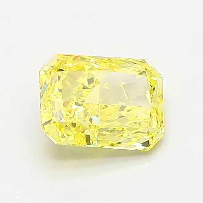 1.05ct RADIANT Fancy Vivid Yellow IF Coloured Lab diamond
