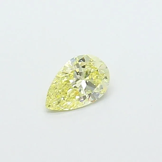 0.34ct PEAR Fancy Intense Yellow VS1 Coloured Lab diamond