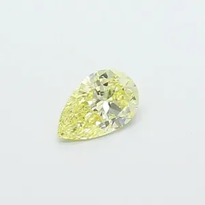 0.34ct PEAR Fancy Intense Yellow VS1 Coloured Lab diamond