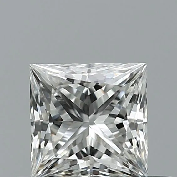 0.45ct PRINCESS F VVS2 Natural diamond