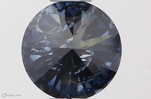 0.5ct ROUND Fancy Deep Blue I1 Coloured Lab diamond