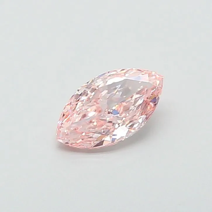 1.00ct MARQUISE Fancy Intense Pink VS2 Coloured Lab diamond