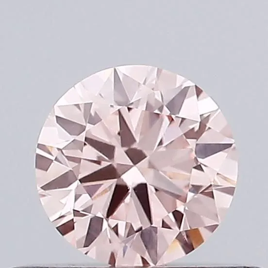 0.38ct ROUND Fancy Intense Pink VS1 Coloured Lab diamond