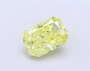 1.03ct RADIANT Fancy Vivid Yellow VS1 Coloured Lab diamond
