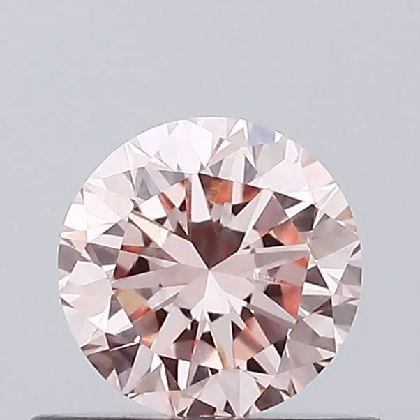 0.51ct ROUND Fancy Intense Pink VVS2 Coloured Lab diamond