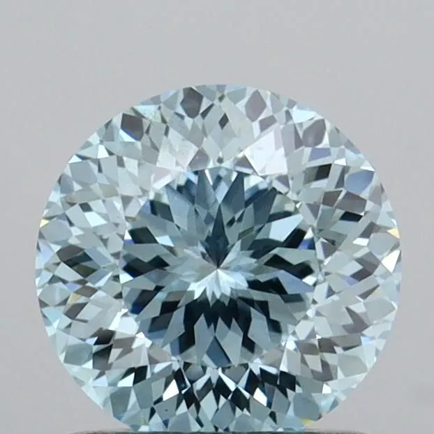 1.00ct ROUND Fancy Intense Blue VS1 Coloured Lab diamond