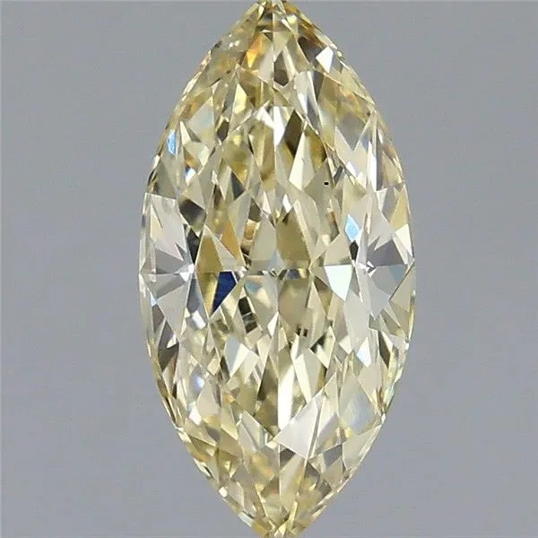 1.57ct MARQUISE Fancy Yellow VS1 Coloured Lab diamond