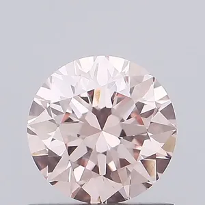 0.84ct ROUND Fancy Pink VVS2 Coloured Lab diamond
