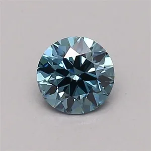 0.36ct ROUND Fancy Vivid Blue VS1 Coloured Lab diamond