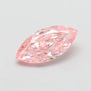 1.5ct MARQUISE Fancy Vivid Pink VS1 Coloured Lab diamond