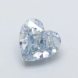 1.02ct HEART Fancy Intense Blue VS1 Coloured Lab diamond