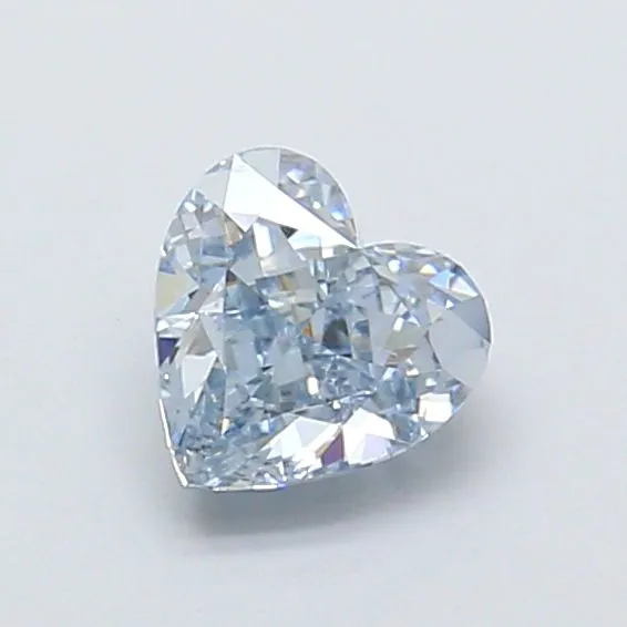 1.02ct HEART Fancy Intense Blue VS1 Coloured Lab diamond