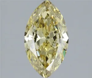 1.42ct MARQUISE Fancy Intense Yellow VS1 Coloured Lab diamond