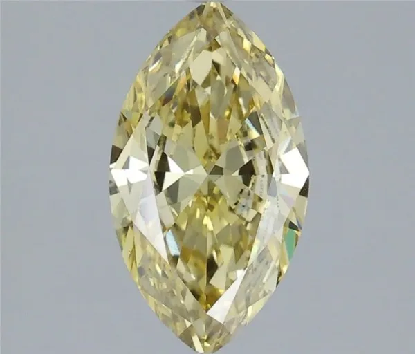 1.42ct MARQUISE Fancy Intense Yellow VS1 Coloured Lab diamond