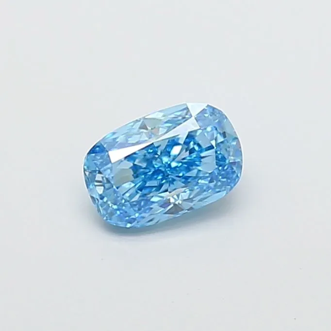 1.06ct CUSHION Fancy Vivid Blue VS1 Coloured Lab diamond