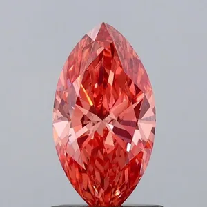 1.07ct MARQUISE Fancy Vivid Brown Pink VS2 Coloured Lab diamond