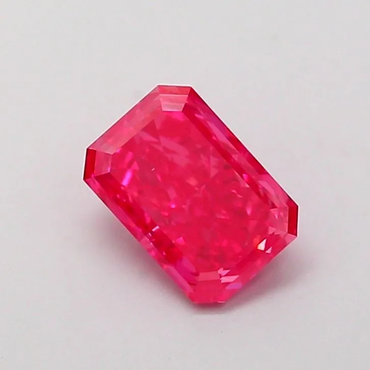 1.06ct RADIANT Fancy Vivid Pink VVS2 Coloured Lab diamond