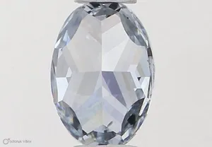 0.32ct OVAL Fancy Intense Blue SI1 Coloured Lab diamond