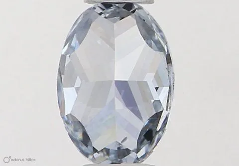 0.32ct OVAL Fancy Intense Blue SI1 Coloured Lab diamond