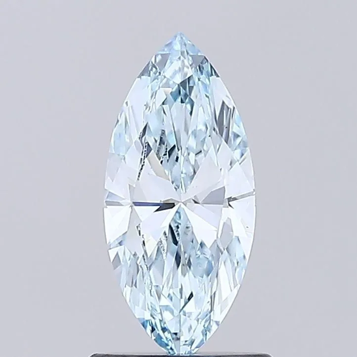 0.99ct MARQUISE Fancy Intense Blue VS1 Coloured Lab diamond