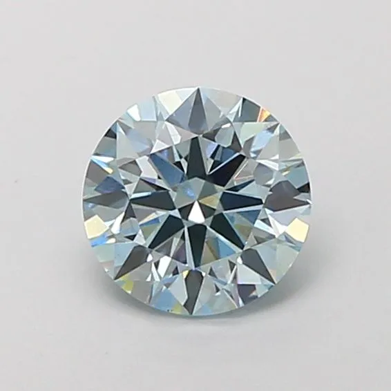 1.02ct ROUND Fancy Intense Blue SI1 Coloured Lab diamond
