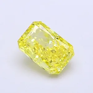 1.01ct RADIANT Fancy Vivid Yellow VVS2 Coloured Lab diamond
