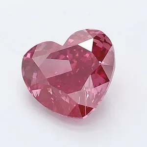 1.01ct HEART Fancy Deep Pink VS1 Coloured Lab diamond