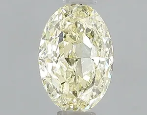 1.01ct OVAL Fancy Light Yellow VVS2 Coloured Lab diamond