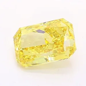 1.01ct RADIANT Fancy Vivid Yellow SI1 Coloured Lab diamond