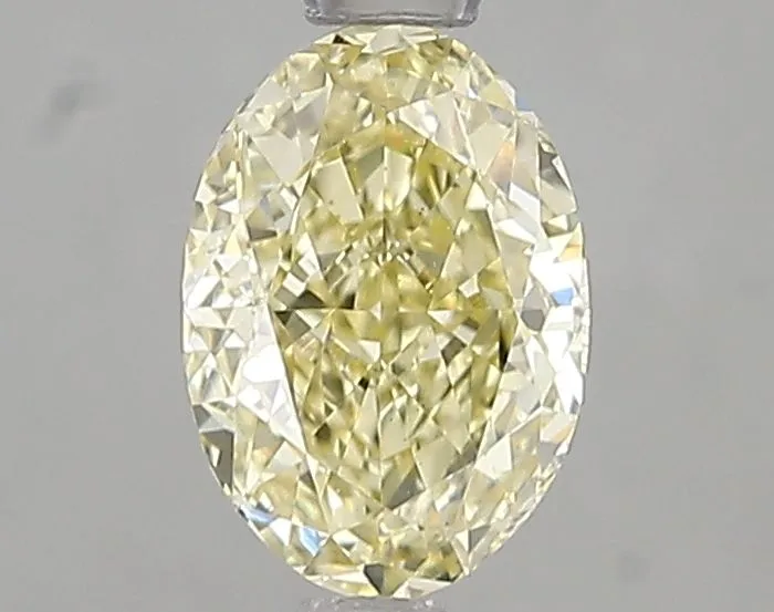 1.05ct OVAL Fancy Yellow VS1 Coloured Lab diamond
