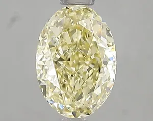 1.05ct OVAL Fancy Yellow VS1 Coloured Lab diamond
