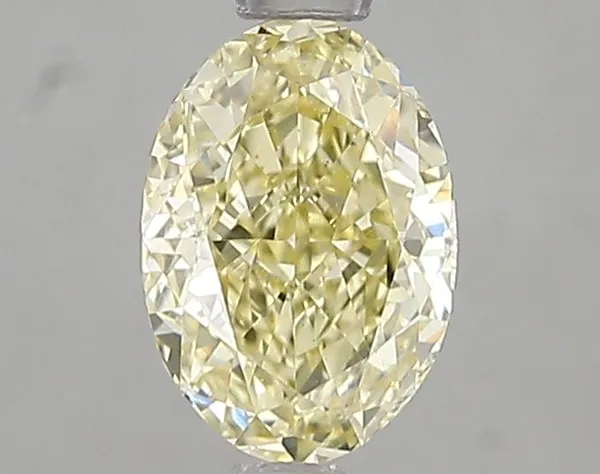 1.05ct OVAL Fancy Yellow VS1 Coloured Lab diamond