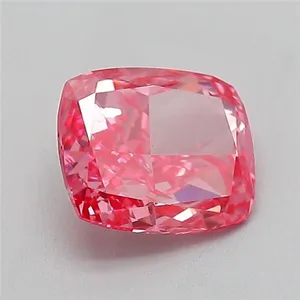 1.24ct CUSHION Fancy Vivid Pink VS2 Coloured Lab diamond