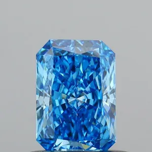 0.56ct RADIANT Fancy Vivid Blue VS1 Coloured Lab diamond