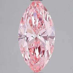 1.96ct MARQUISE Fancy Vivid Pink VVS2 Coloured Lab diamond