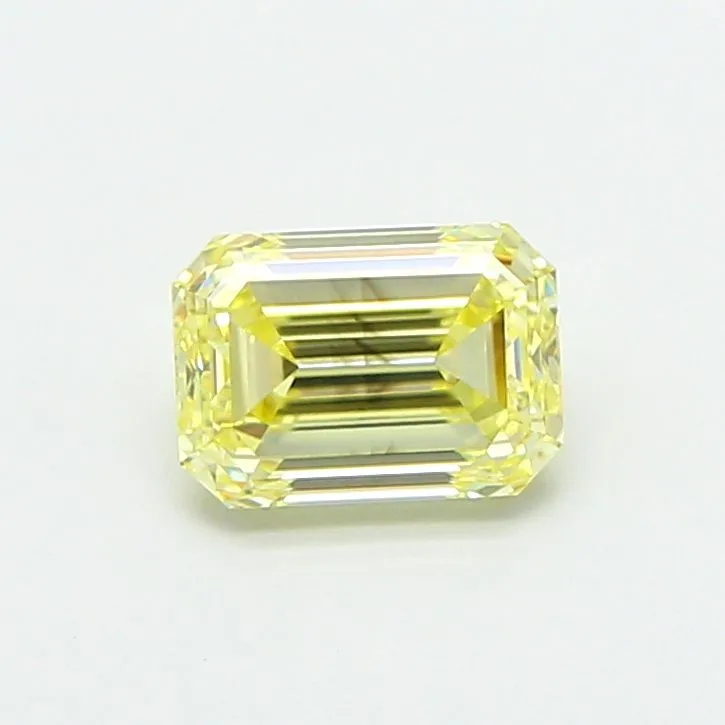1.01ct EMERALD Fancy Yellow VS2 Coloured Lab diamond