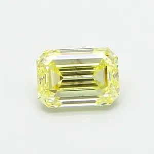 1.01ct EMERALD Fancy Yellow VS2 Coloured Lab diamond