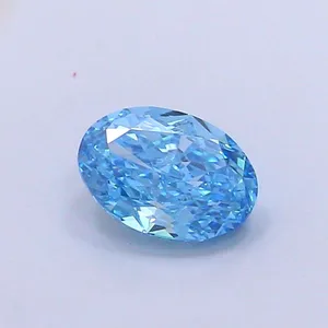 1.01ct OVAL Fancy Vivid Blue VVS1 Coloured Lab diamond