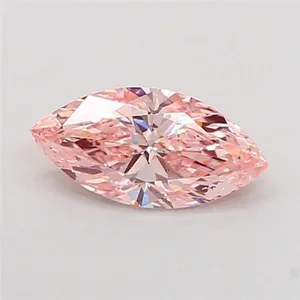 1.08ct MARQUISE Fancy Intense Pink VS2 Coloured Lab diamond