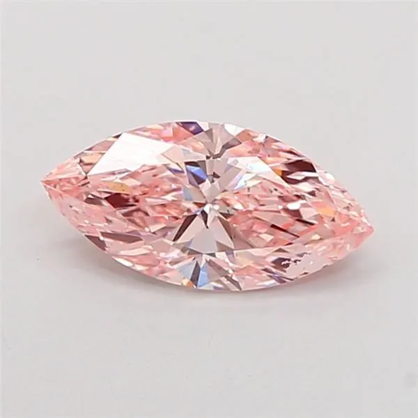 1.08ct MARQUISE Fancy Intense Pink VS2 Coloured Lab diamond