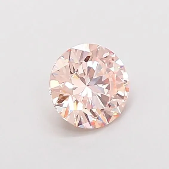 1.00ct ROUND Fancy Pink VS1 Coloured Lab diamond