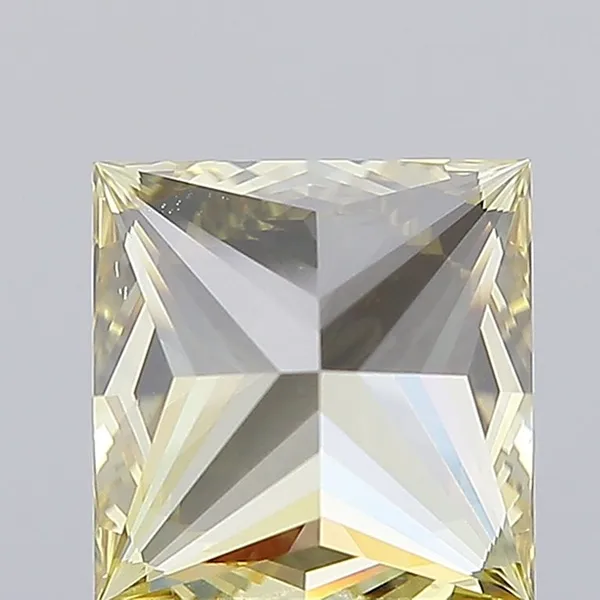 1.79ct PRINCESS Fancy Intense Yellow VVS2 Coloured Lab diamond