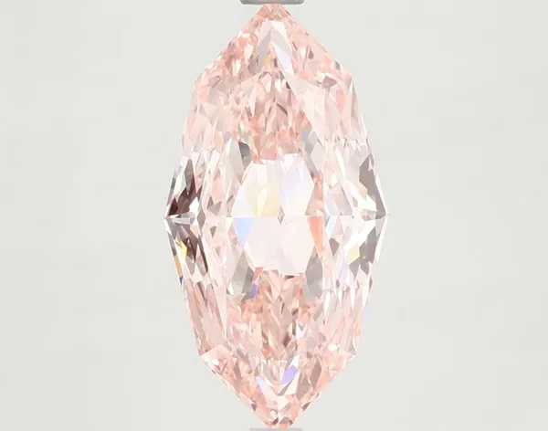 2.57ct MARQUISE Fancy Vivid Pink VVS2 Coloured Lab diamond