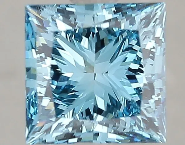 2.22ct PRINCESS Fancy Vivid Blue VS1 Coloured Lab diamond