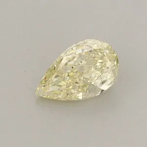0.34ct PEAR Fancy Light Yellow VS2 Coloured Lab diamond