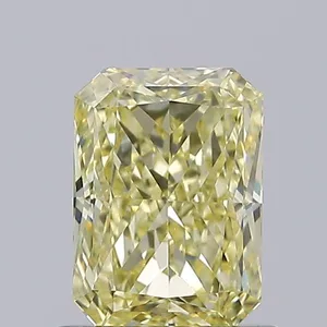 1.05ct RADIANT Fancy Intense Yellow VVS2 Coloured Lab diamond