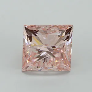 5.01ct PRINCESS Fancy Intense Pink VS1 Coloured Lab diamond
